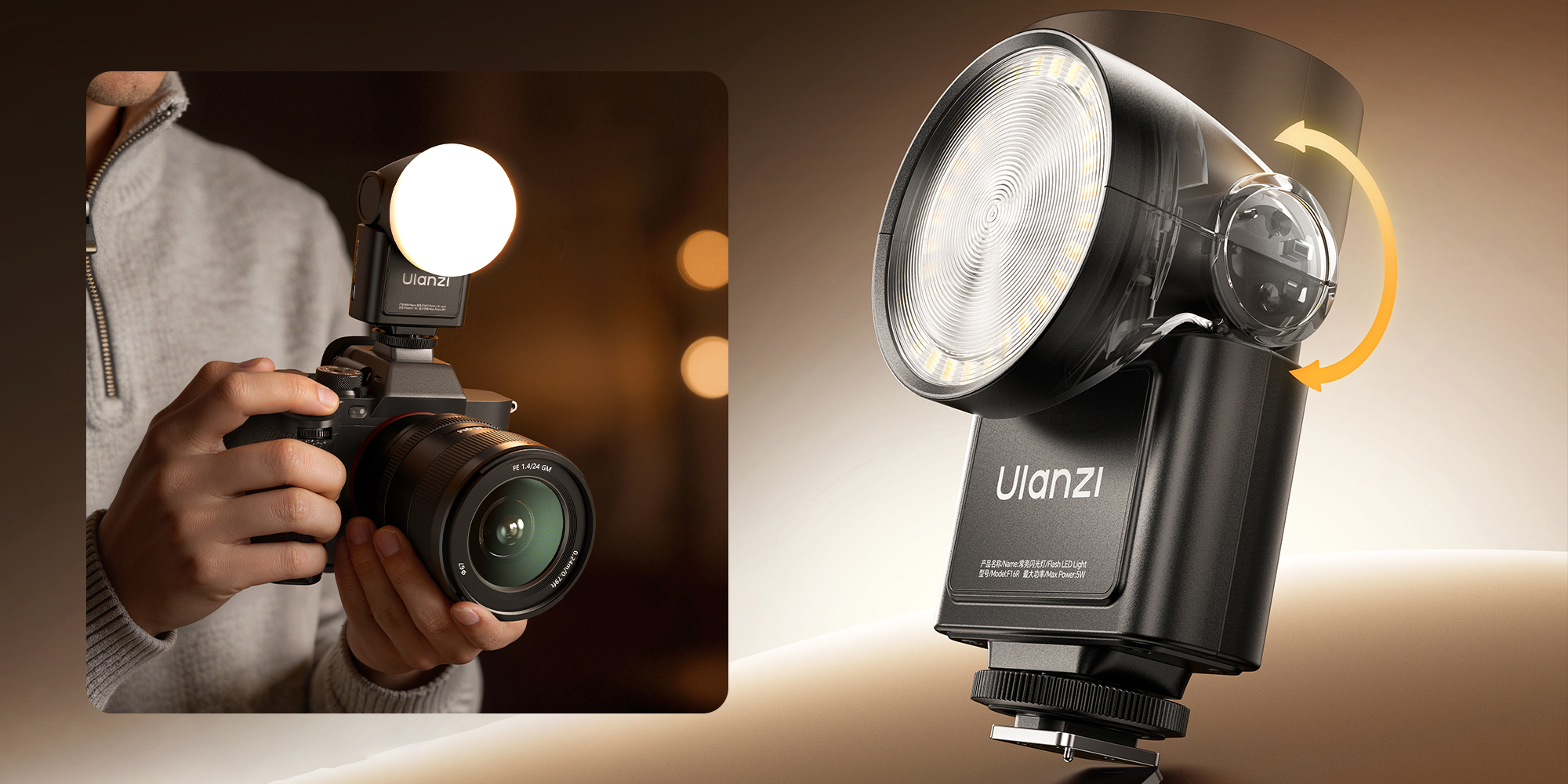 Lampa błyskowa Ulanzi F16R